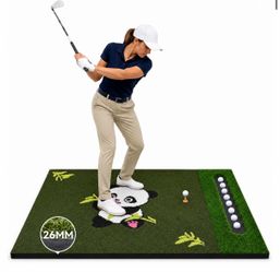 Golf Hitting Mat, Thickened Artificial Turf Practice Mat