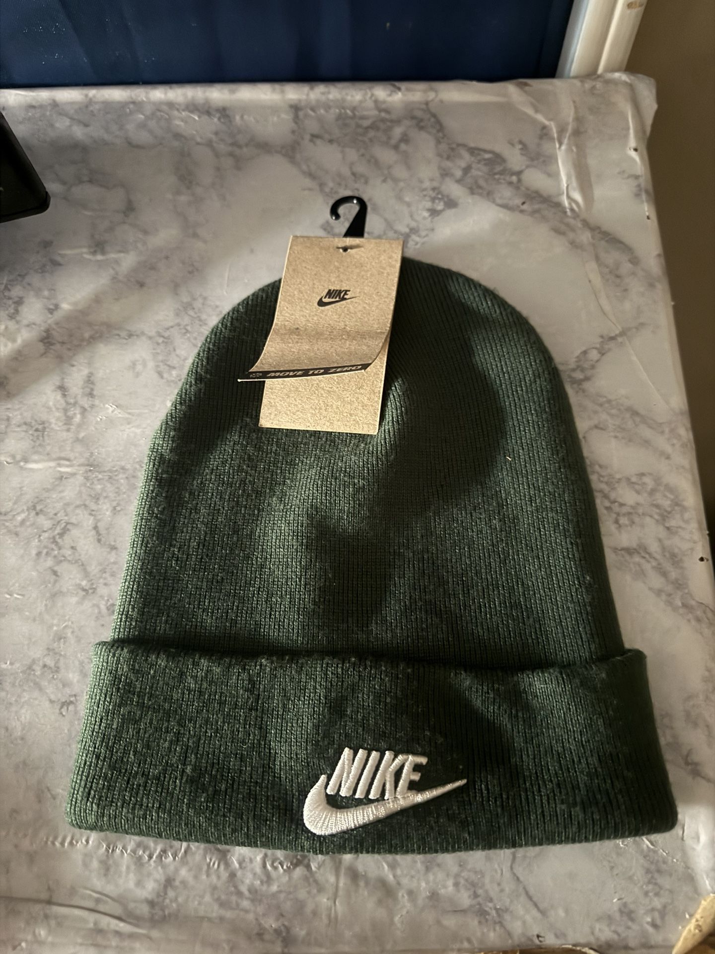 Nike Peak Tall Cuff Futura Beanie - Green - HF0186-323 - One Size - Unisex