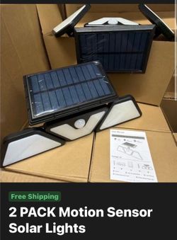 2-Pack Motion Sensor Solar Lights
