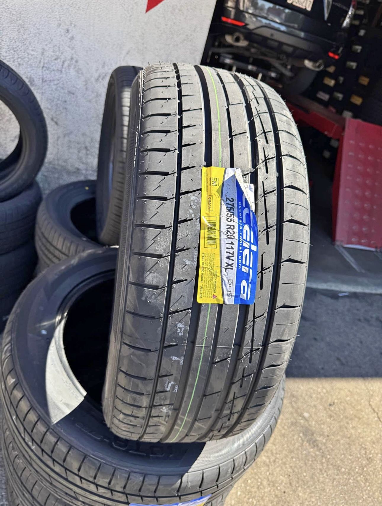 275-55-20 Accelera iota ST68 117V Brand new 4 tires