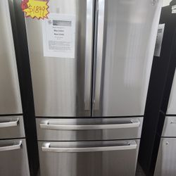 Profile 28.7 cu. ft. 4-Door French Door Refrigerator in Stainless Steel with Dual-Dispense Autofill Pitcher