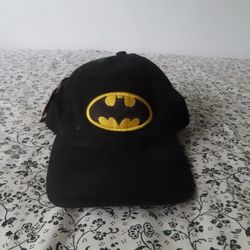 Vintage 2000 DC COMICS Batman Strapback Hat - Warner Bros made in usa youth NWT