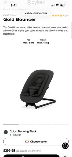 Cybex Gold Bouncer – Stunning Black