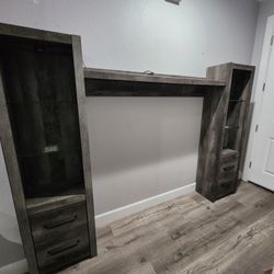 Modern FarmHouse 2 Piece Shelf Unit