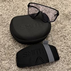Smith Bobcat Sunglasses Matte Black frame with THREE lenses