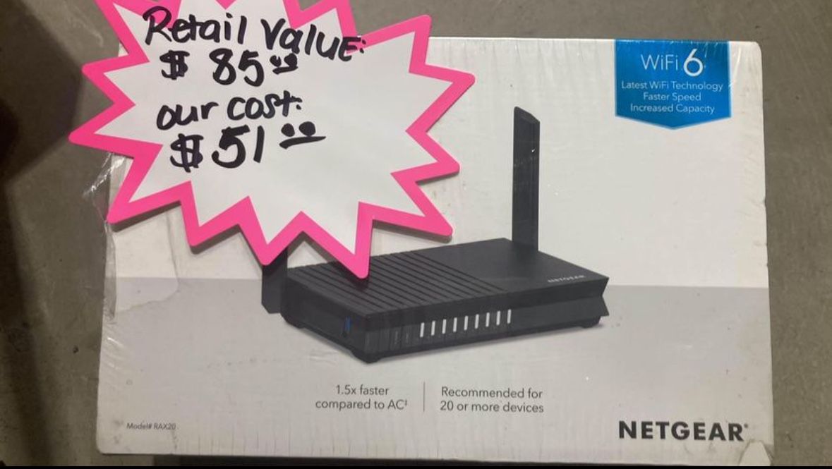 NETGEAR - RAX20 AX1800 Wi-Fi 6 Router with USB
