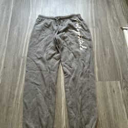 Grey and white Aeropostale sweatpants