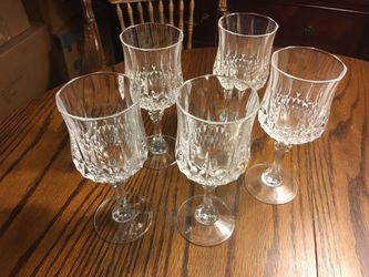 Vintage French Cristal d’ Arques Water Goblets