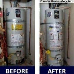 Water Heater Installation 30,50, 50 Gallon 