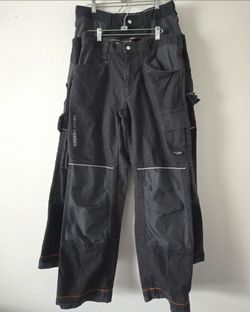 Helly Hansen HH Workwear Men's Cargo Utility Work Pants Lot of 2 Black Size 36x32 Heavy-Duty