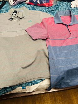 M. Adidas Golf Polo Shirts – Lot of 2