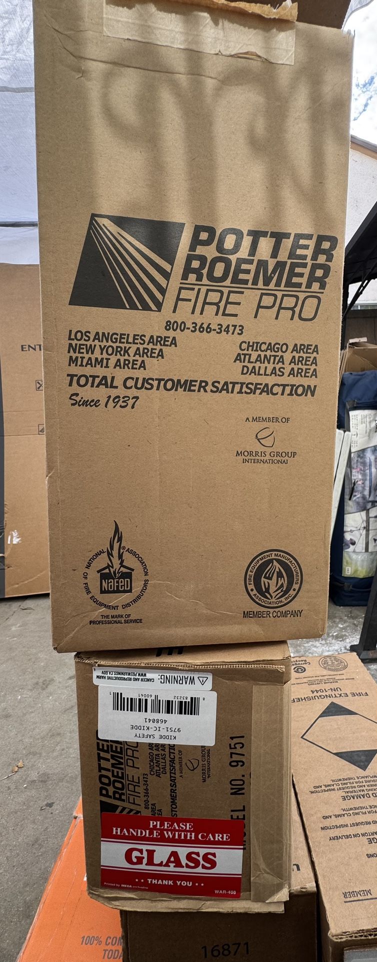 9751 Potter Roemer Metal 5 LB Fire Extinguisher Cabinet