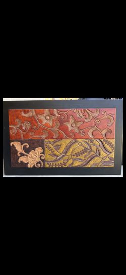 Large Solid Wood Framed Decorative Wall Art – 26” x 41.5”