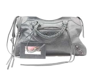 Balenciaga Canard Lambskin Leather Motorcycle City Bag Mk1225czxmia