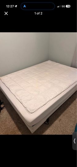 Queen size memory foam mattress/ low profile metal box spring and metal queen bed frame