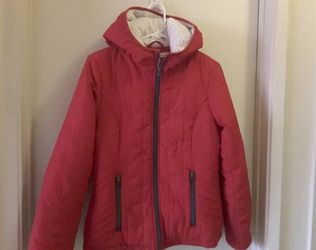 Women’s Size S Pink Puffer Jacket With Fleece Lining