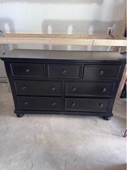 black dresser