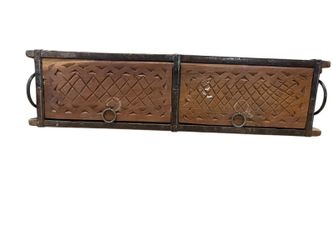 Antique reclaimed wood carved brick mold