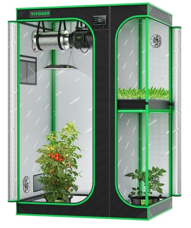 Topogrow 2 In 1 Grow Tent 48" X 36"X 72"