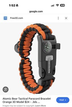 Paracord- Atomic Bear 1pc