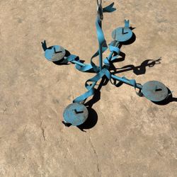 Metal Candle Chandelier