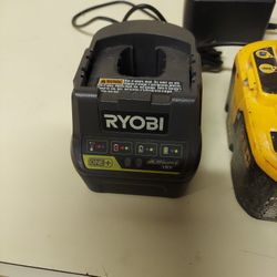 2 - Ryobi 18 Volt Battery And Charger Only