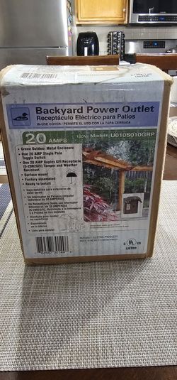 New patio 20amps Backyard Power Outlet