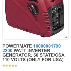 Powermate 2200 Watt Inverter  