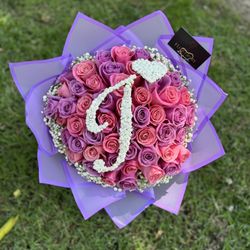 50 Roses Bouquet Arrangement 