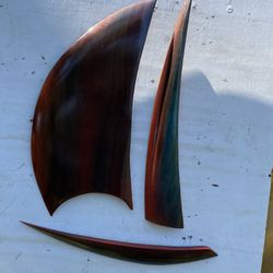 Sailboat  Wood Sculpture By Werner $100 Firm 