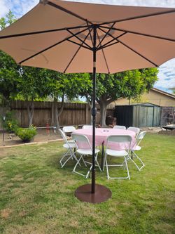 3 market umbrellas