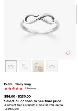 James avery petite deals infinity ring