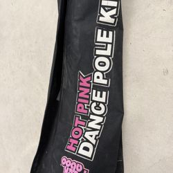 Peekaboo Hot Pink Dance Pole Kit – Portable Fitness Pole w/ Carry Bag & Hardware