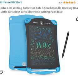 Colorful LCD Writing Tablet for Kids 8.5 Inch Doodle Drawing Board for Little Girls Boys Gifts Electronic Writing Pads Blue