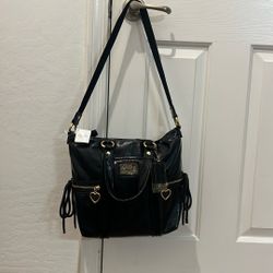 Coach Daisy Poppy  Patent Leather  Tote 