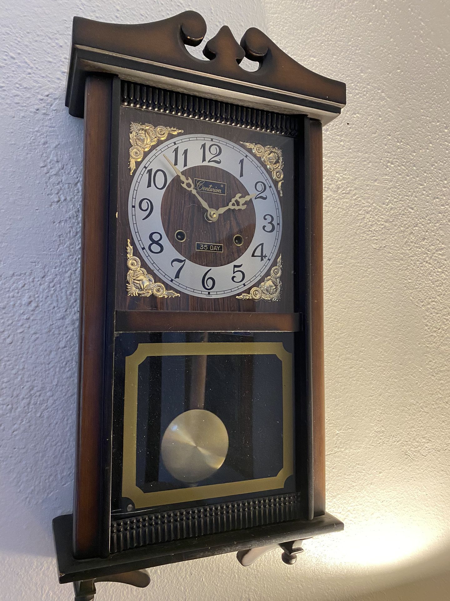 Vintage Centurion 35 Day Wind Up Clock