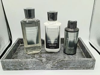 MEN'S GRAPHITE BATH & BODY WASH, LOTION, & SPRAY