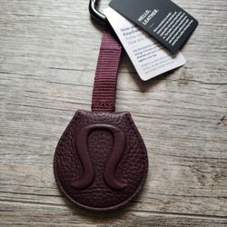 Lululemon Athletica Leather Keychain (New)