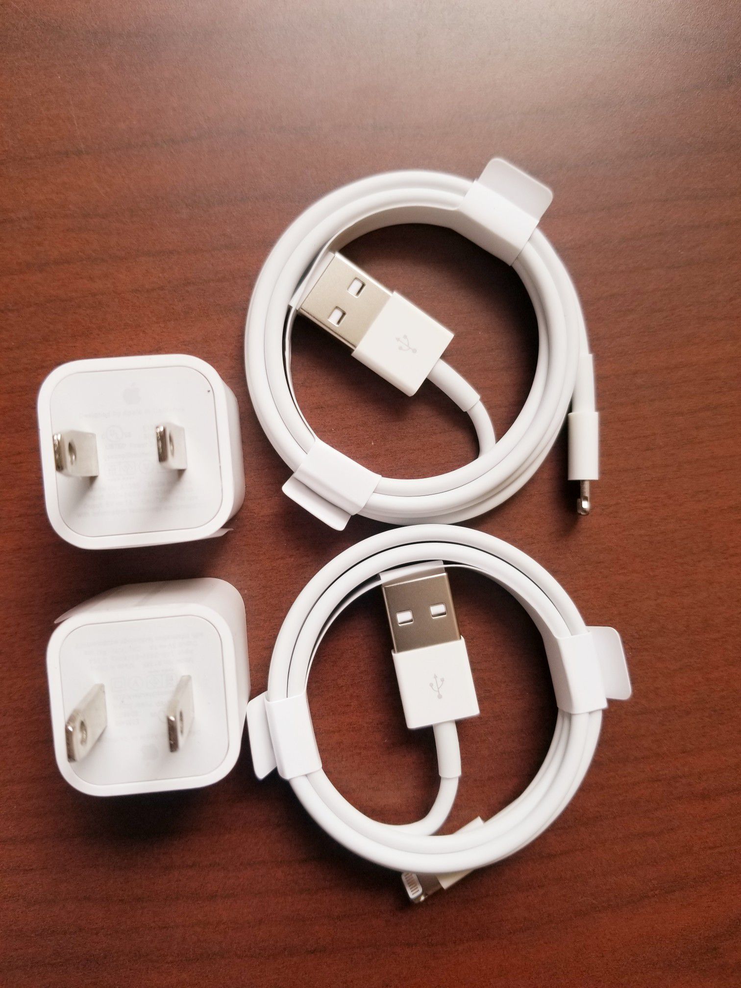 2 brand new original  iphone chargers