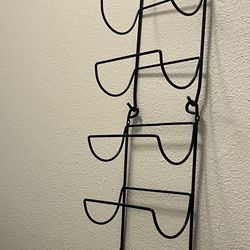 Towel Racks for Bathroom Wall Mounted Metal Wine Rack Towel Shelf Towel Holder for Bath Black 
