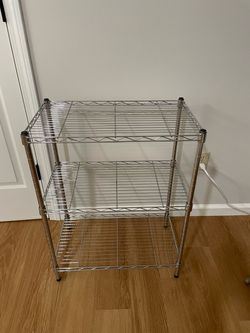 3-Tier Chrome Wire Storage Shelf