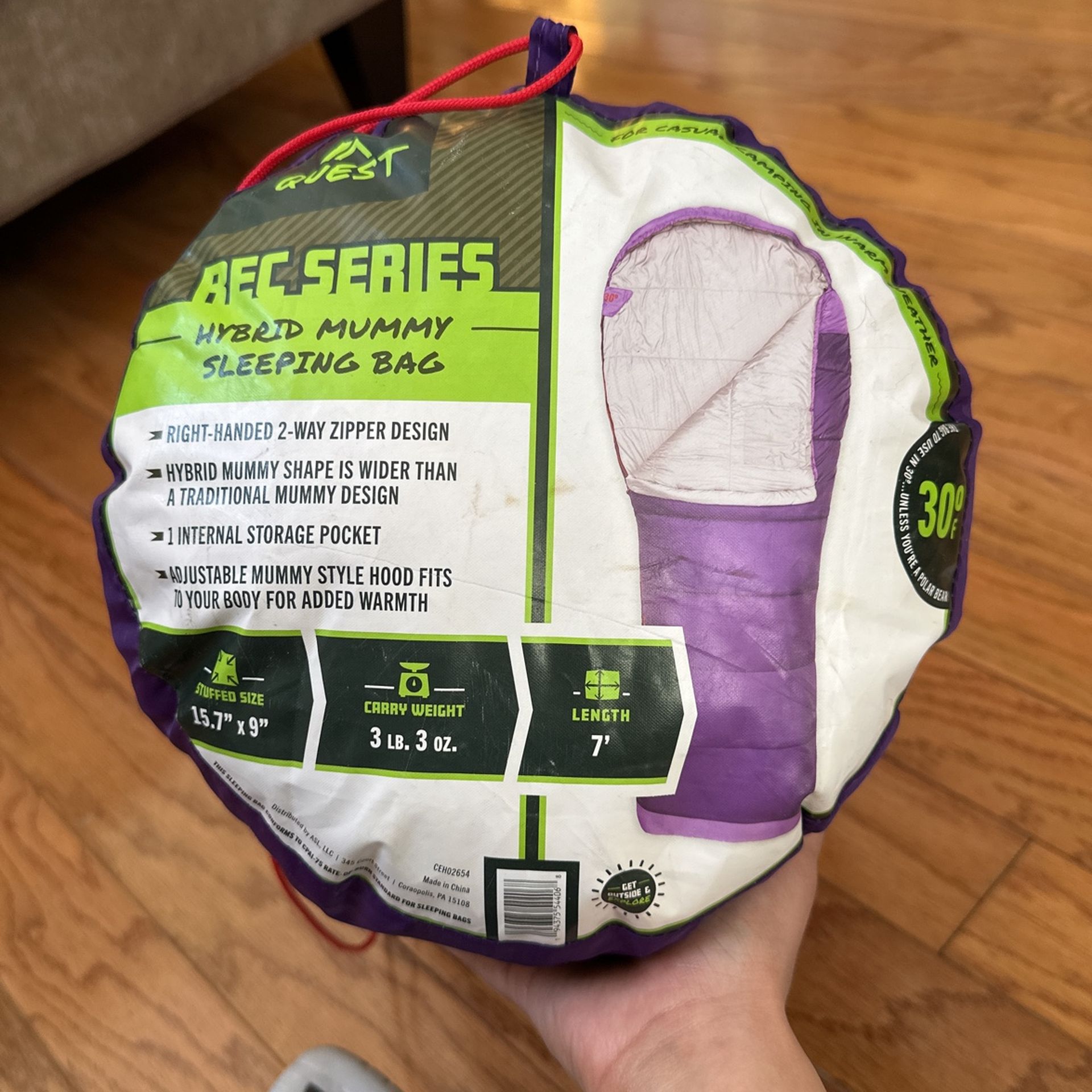 Quest REC Series: Hybrid Mummy Sleeping Bag