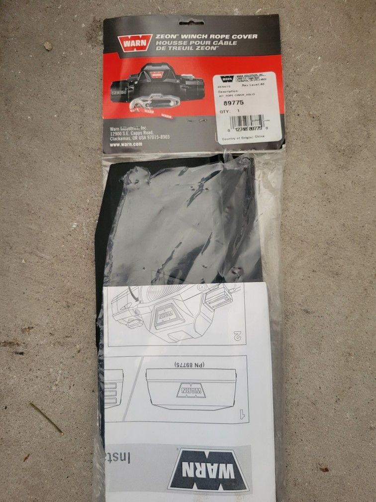 Warn Zeon Winch Rope Cover