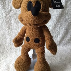 Disney American Eager Brown Mickey Mouse Plush