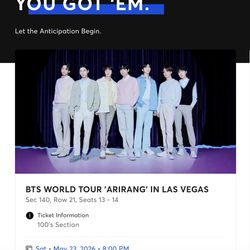 BTS WORLD TOUR ARIRANG LAS VEGAS