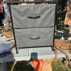 Gray 2 Fabric Drawer Storage Dresser