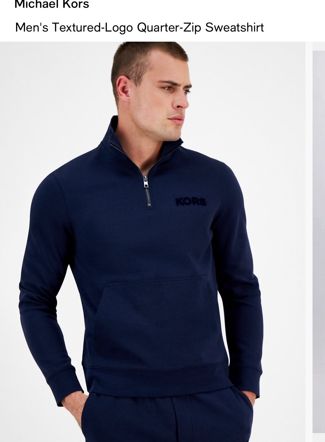 Men’s Michael Kors Sweats + Zip Up Sweater Set