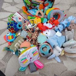 Developmental Baby Toy Lot - Skip Hop, Eric Carle, Bright Starts, Hape