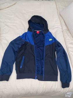 Nike Windrunner Hooded Jacket Blue Black