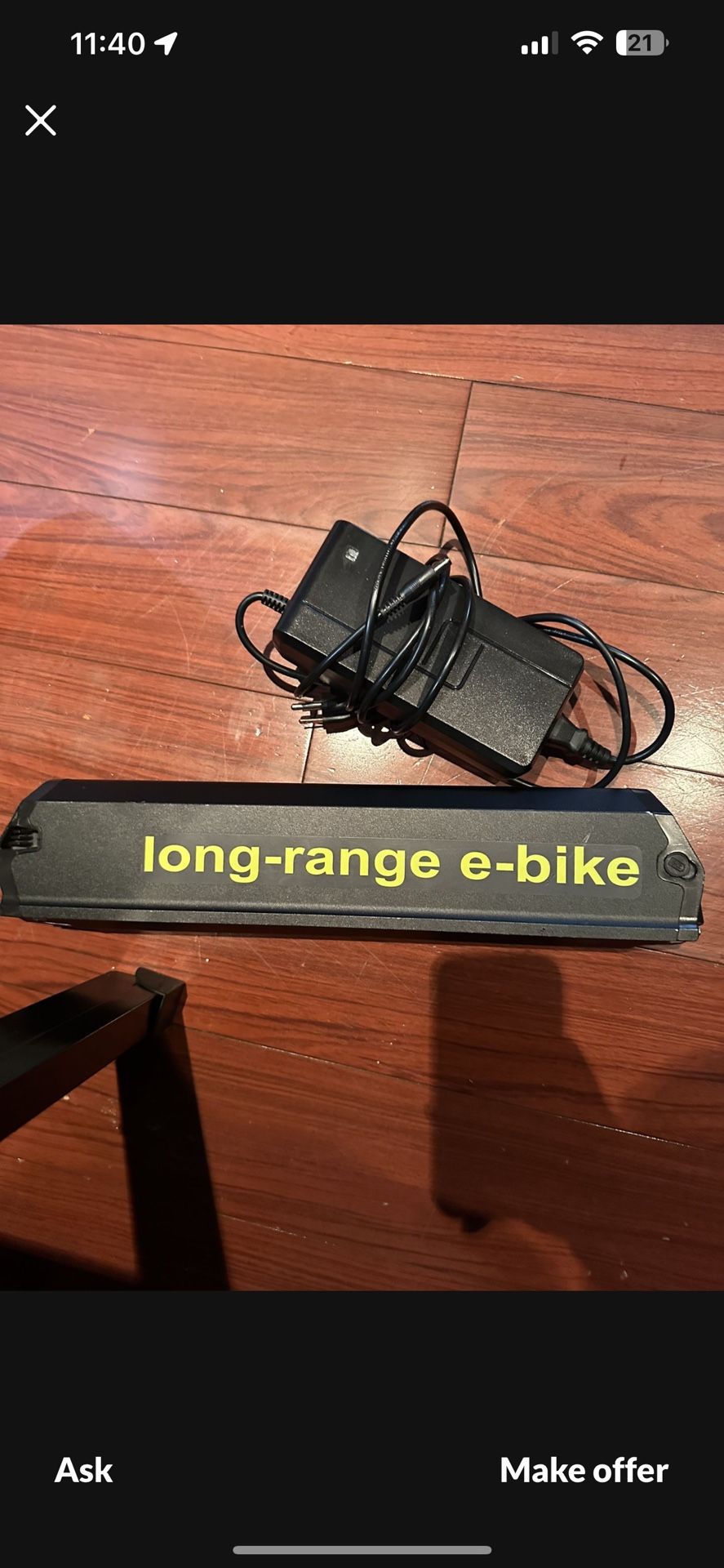 Long Range 48V/840Wh Whizz Ebike Battery